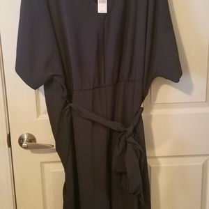 Navy Blue Short sleeve pants jumper